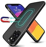 Magnetic Case for iPhone 11 Pro Max 2019,[Invisible Built-in Metal Plate] Ultra Thin Support Magnetic Car Mount,Soft TPU Shockproof Anti-Scratch 360 Protective Cover for iPhone 11 Pro Max 6.5''