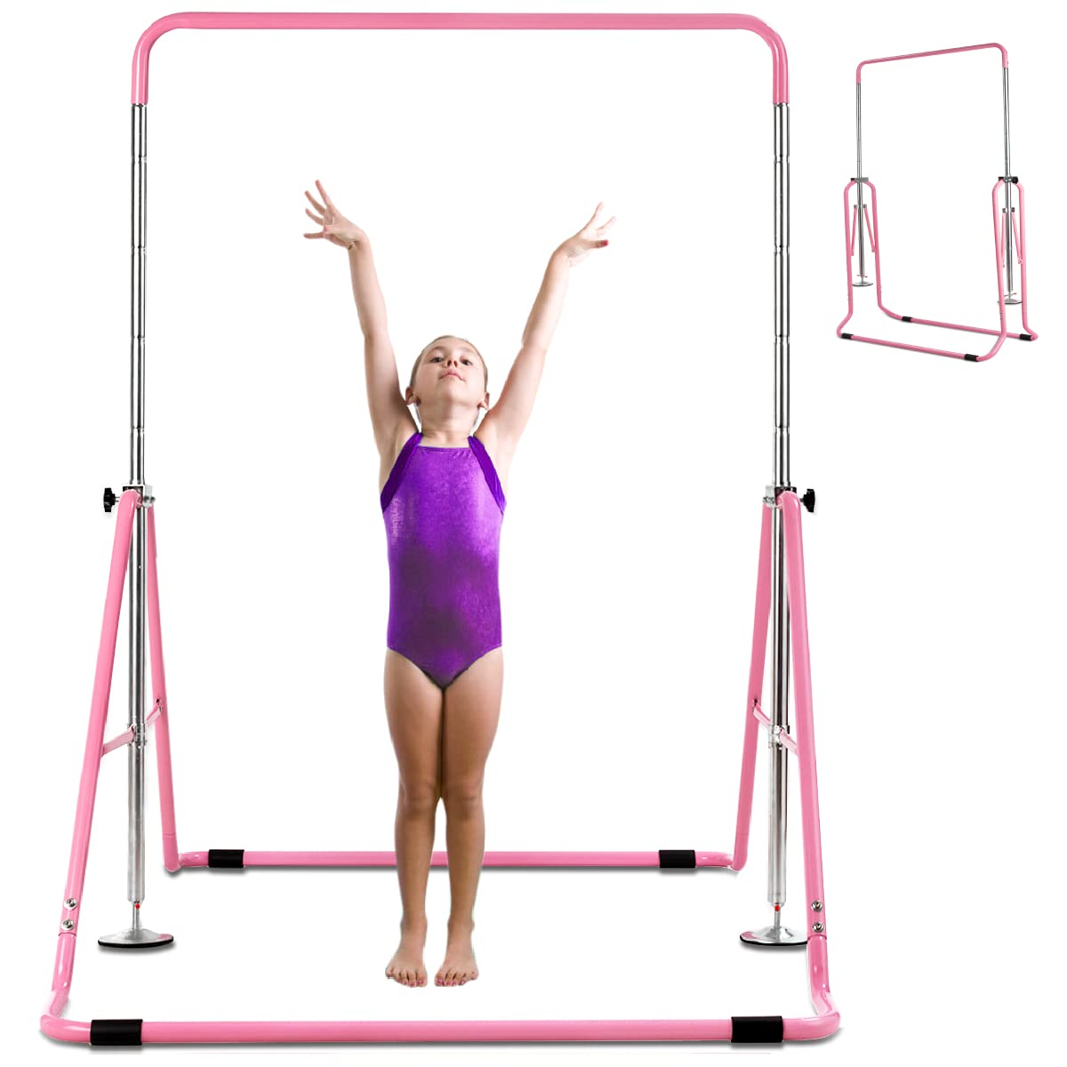 Buy Costzon Expandable Gymnastics Training Bar, Folding Gymnastics Bar