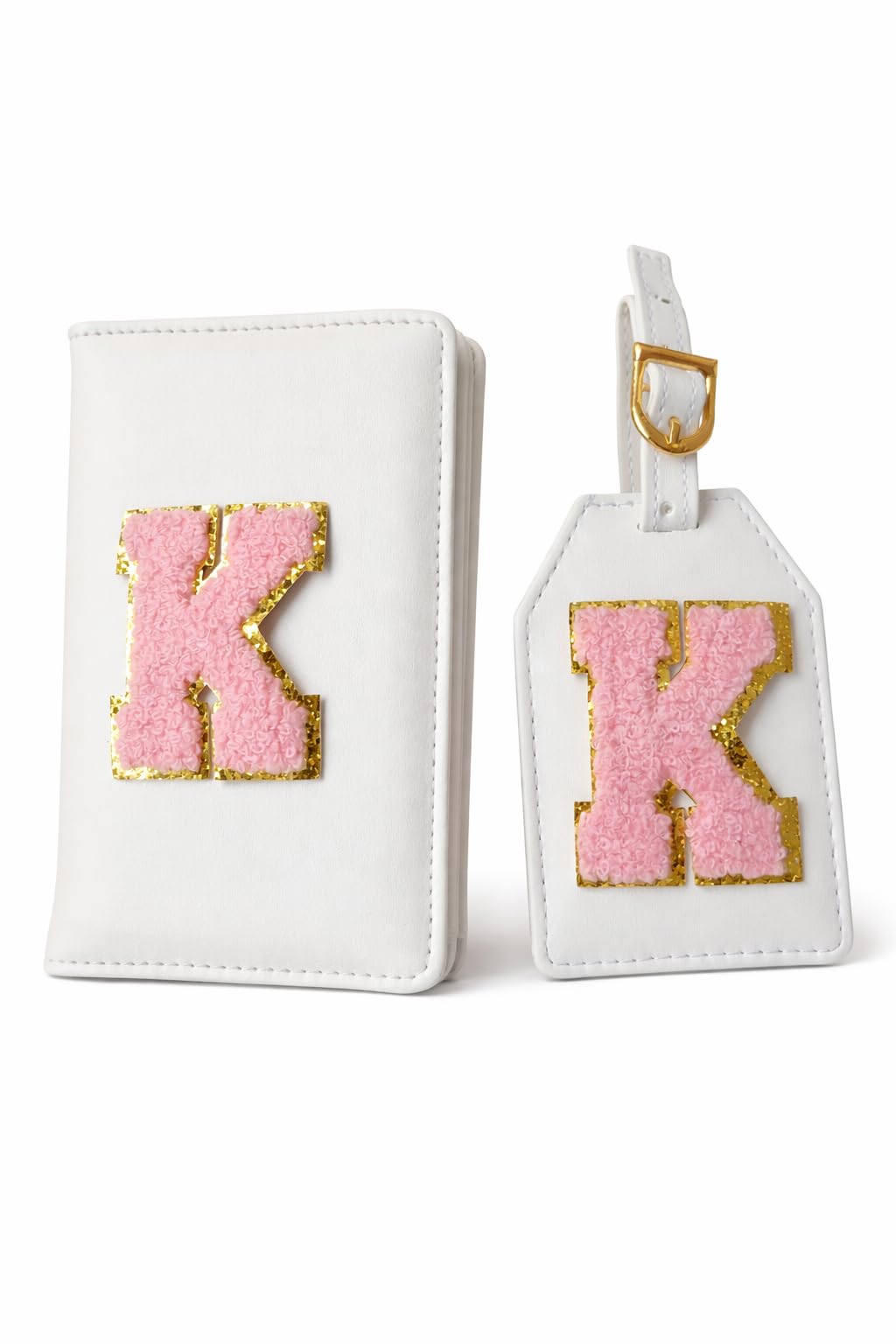 Passport Cover | Personalized Initial Alphabet Custom A–Z Name Initial | Fits Standard Passports | Travel GiftIdeal Travel Gift for Women, Girls & Couples (White)-image-39