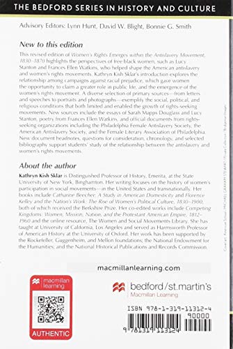 Women's Rights Emerges within the Anti-Slavery Movement, 1830-1870: A Short History with Documents (Bedford Series in History and Culture) - Image 2