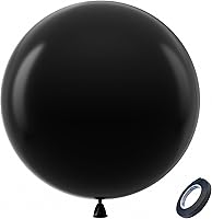 Vista 178 de Bezente - Globos de 18 pulgadas grandes y gruesos de látex redondos para cumpleaños, despedidas de soltera, revelación de género y bodas, rosa, 30