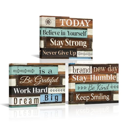 HOMEOART Inspirational Wall Art Quotes for Office Decor Motivational Posters