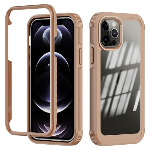 Coque iPhone 12 Pro antichoc pour chantiers et sorties outdoor doré désert