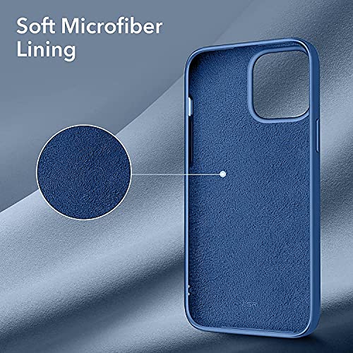 Image of LIRAMARK Liquid Silicone Soft Back Cover Case for Apple iPhone 13 Mini (5.4 Inch) (Oriental Blue)
