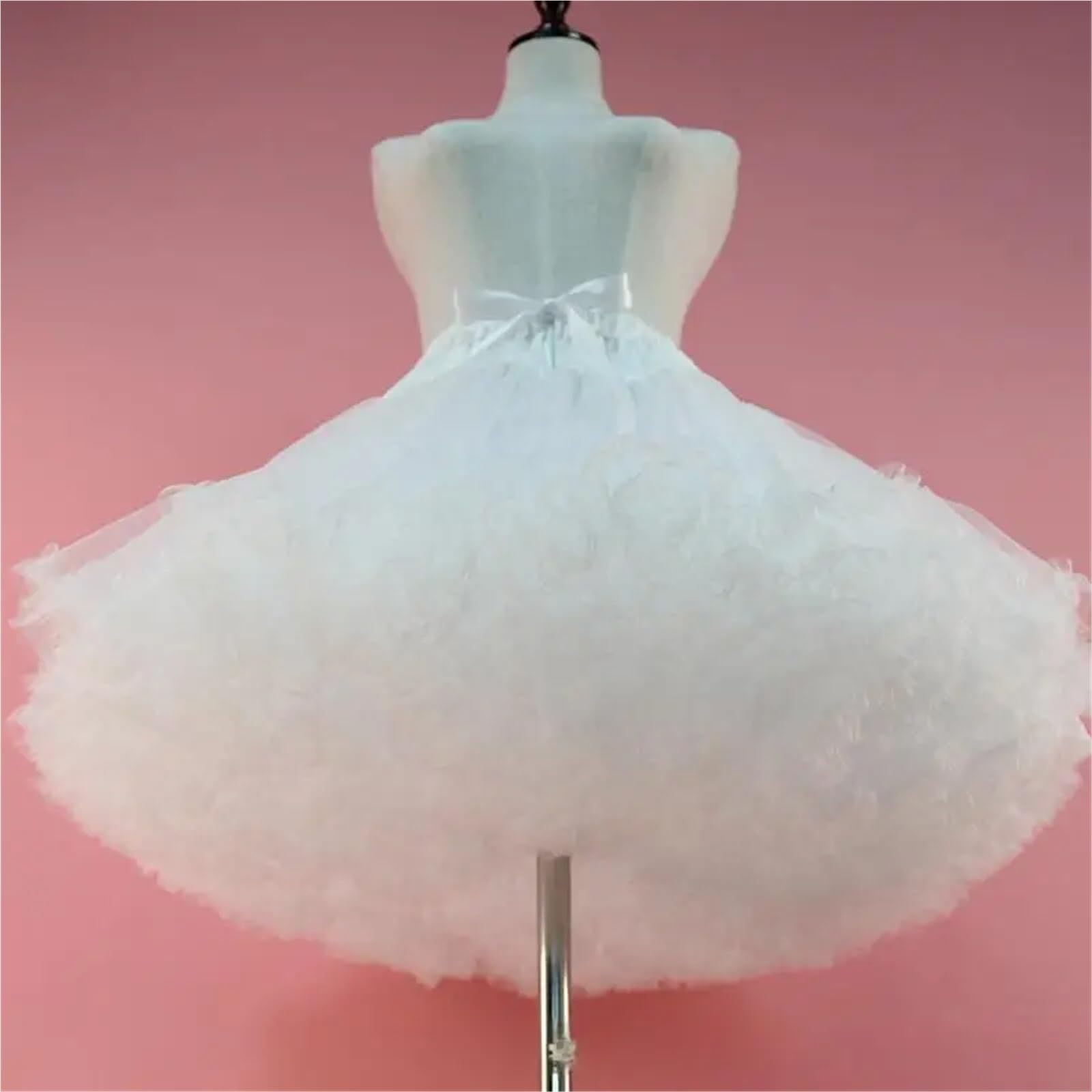 Lolita-Kostüm for Damen, Petticoat, Reifrock, Unterrock, Cosplay-Tutu, bauschig, weiß