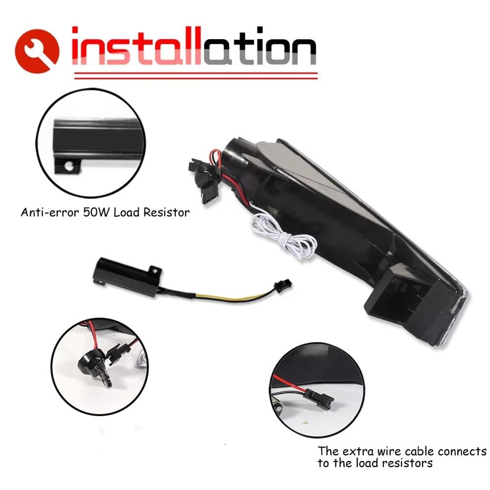 Indicatori di Direzione Per Prelude 1992-1996 Switchback Ambra LED Paraurti Anteriore Auto Indicatori Direzione W Bianco DRL Guida 12V(Smoked Lens)