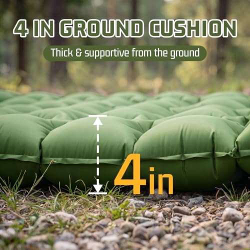 Image of Double Sleeping Pad for Camping, 2 Person Air Mattress