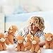 Blueweenly 12 Pcs Stuffed Animal Stuffed Plush Toys 6 inch Realistic Soft Decor Doll for Stress Relief Boys Girls Birthday Favors Gifts Forest Party Decor (Highland Cows)