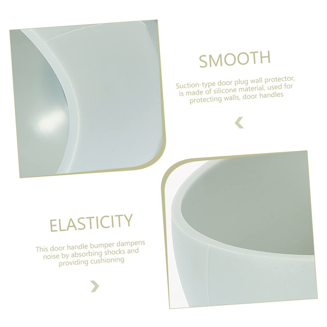 Beatifufu Door Knob Covers 4 Pcs Decorative Silicone Safety Childproof Round Knob Protectors