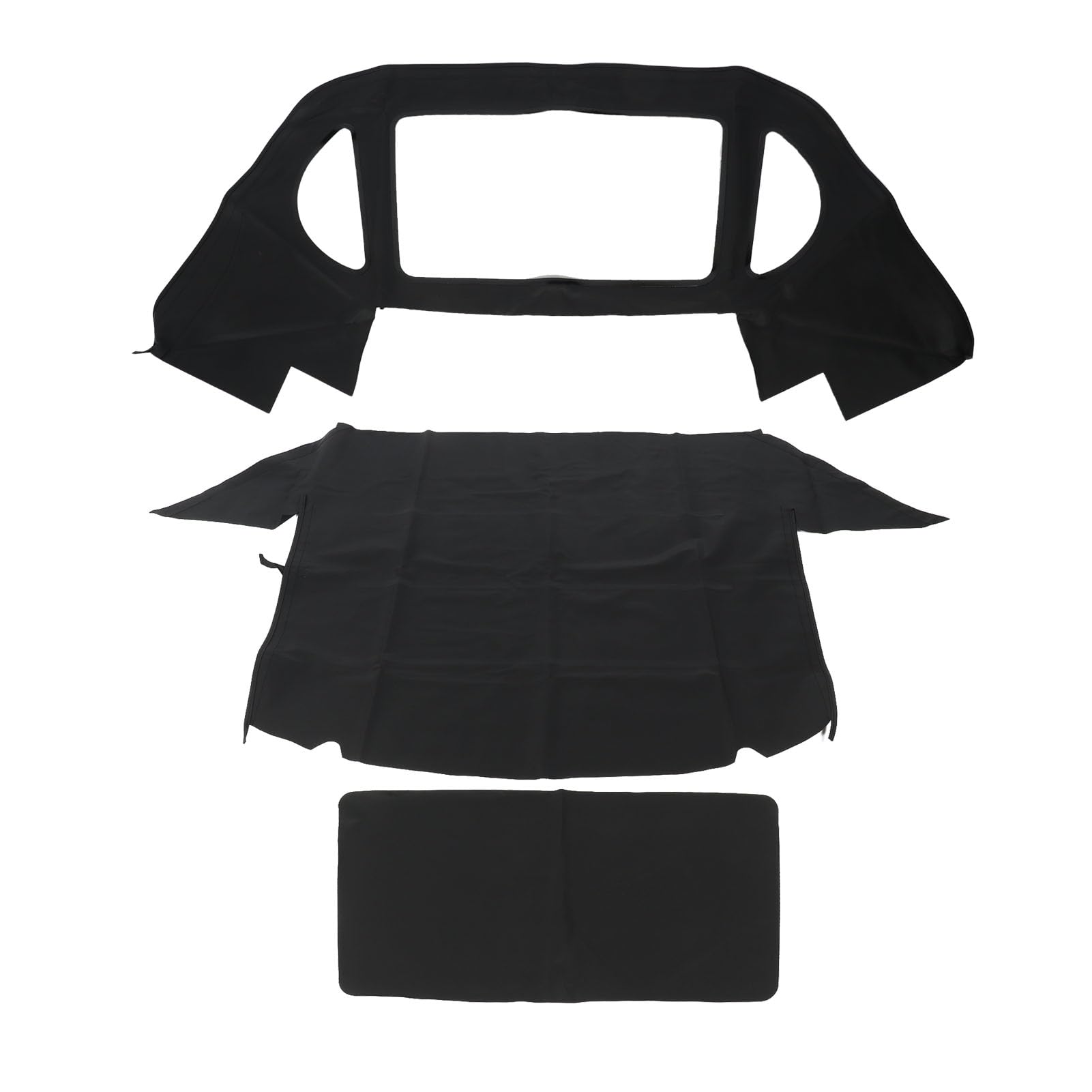 Reemplazo de Capota Convertible Negra de Lona Suave Resistente a la Abrasión MB03 22 para 300SL, SL320, 500SL, SL500, 600SL, SL600, Reemplazo de Capota Convertible con