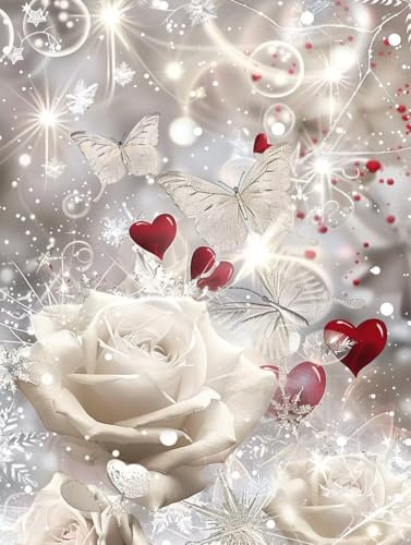 Diamond Painting Adulte Anti Stress Grand Format Motif Roses G0-393