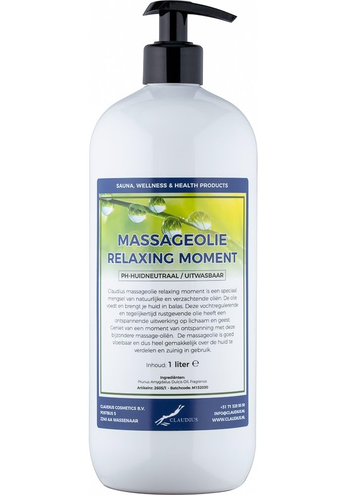 Massageöl Relaxing Moment Öl - 100% Natur - 1 Liter mit Gratis Pumpe