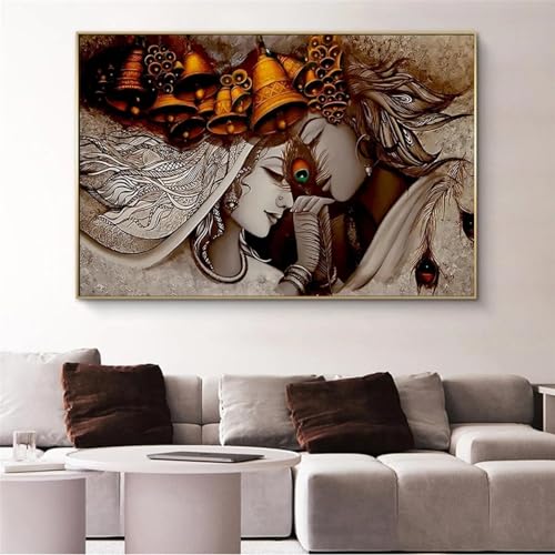 Peinture sur toile abstraite pour remplacer un cadre fade par une affiche moderne