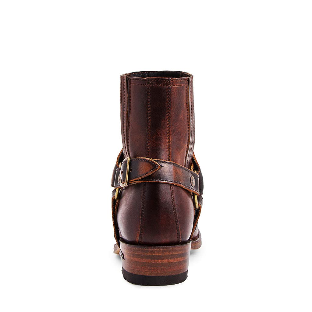 Sendra Boots - 7811 Cowboystiefel für Damen und Herren mit Shuhabsatz und runder Spitze - Country Boots Style in Braun - Elegante Cowboystiefel -