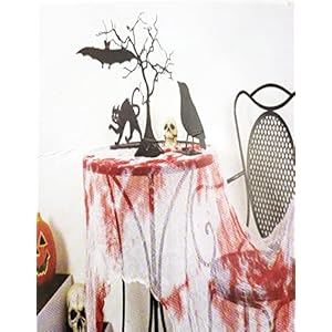 Jagmag® Bloody Creepy Cloth Spooky Halloween Party Gauze Hanger Decorations for Haunted Houses, Doorways Entryways…
