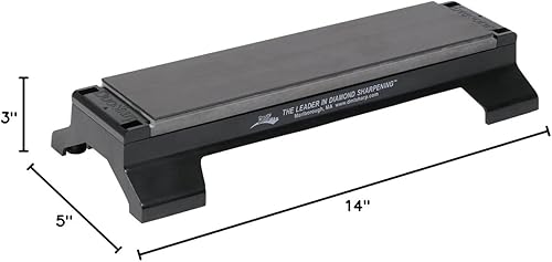 Miniatura 7 de Diamond Machining Technology (DMT) - Piedra de banco afilada de 12 pulgadas de diámetro extrafinafina con base (D12EF-WB)