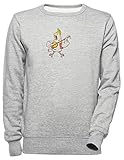 Luxogo Australien Cacatoès Unisexe Gris Sweat-shirt Homme Femme Unisexe Gris Jumper Men's Women's, gris, XL