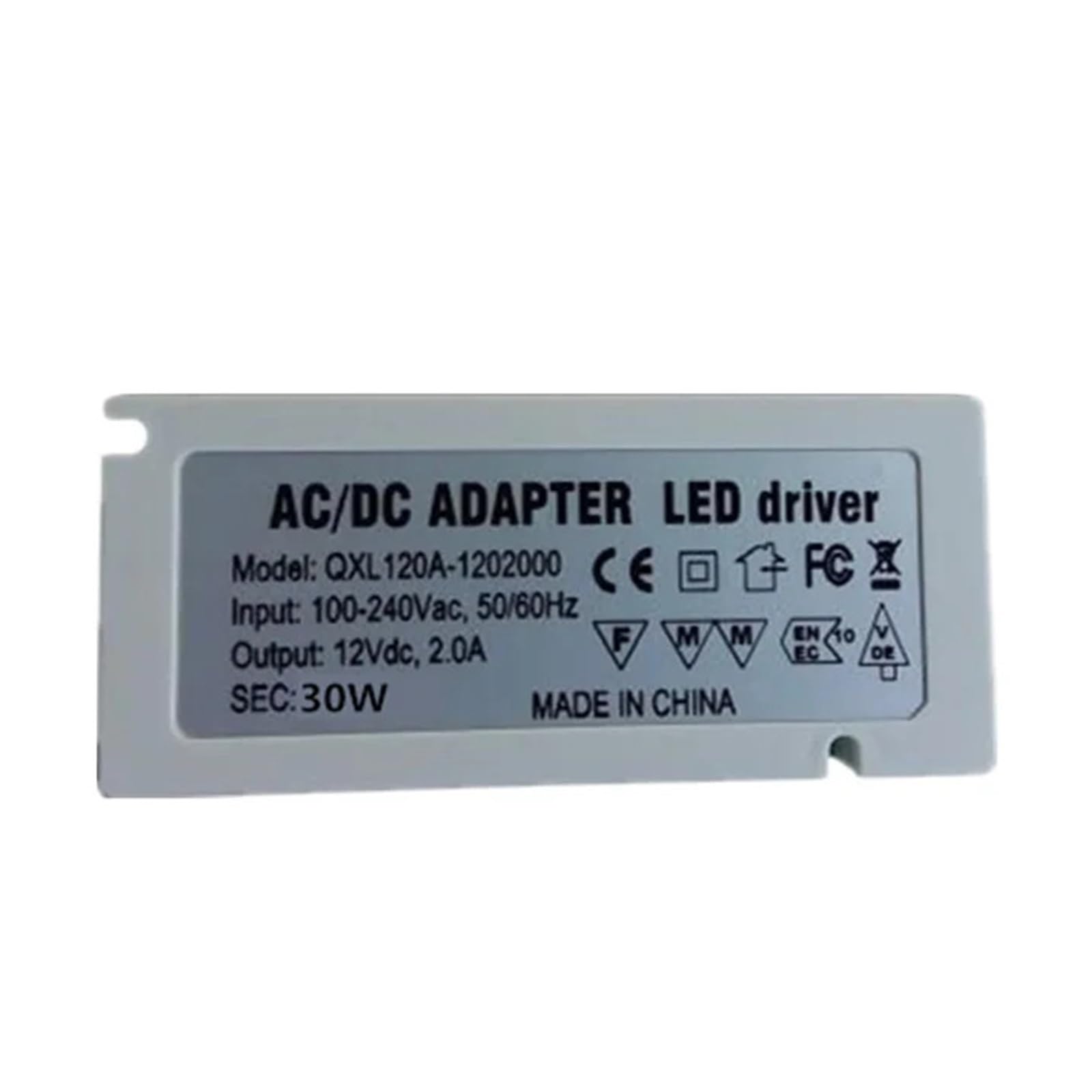 Driver LED 24V 30W alimentation tension constante DC 12V boîtier compact lot de 10