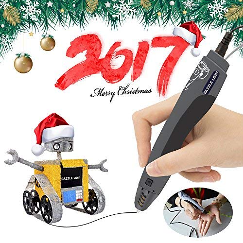 3D Pen, 3D Printing Pen, 3D Printer Pen, 3D Drawing Pen for Kids, Adults, Friends Compatible with PLA Filament,Doodling, Artist, DIY, Drawing, 3D Pen