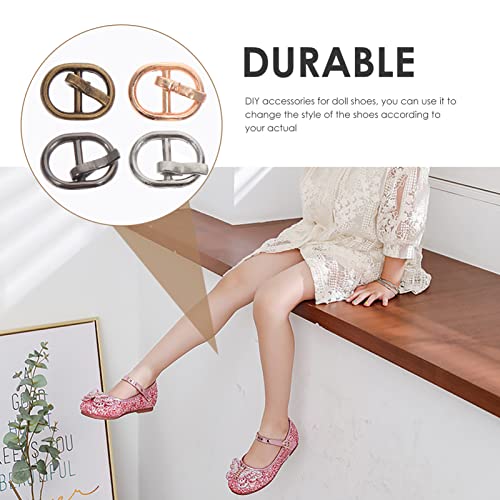 DIY Boneca Mini Fivelas de Sapato: 40 Pcs Roller Fivelas Cintos Fivela de Pino de Hardware para Saco