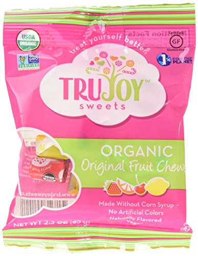 TruJoy Organic Sweets Fruit Chews, 2.3 Ounce -- 12 per case.