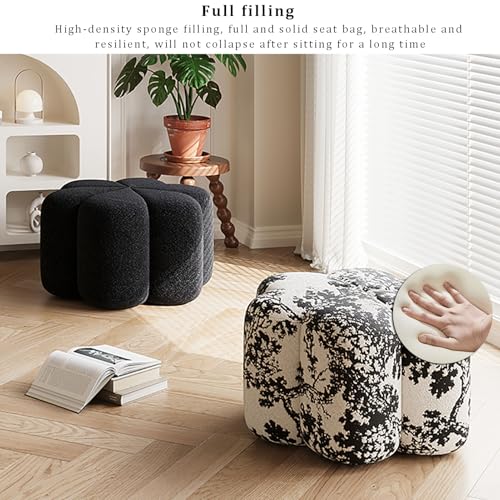 Repose-pieds en forme de fleur pour une chambre cocooning