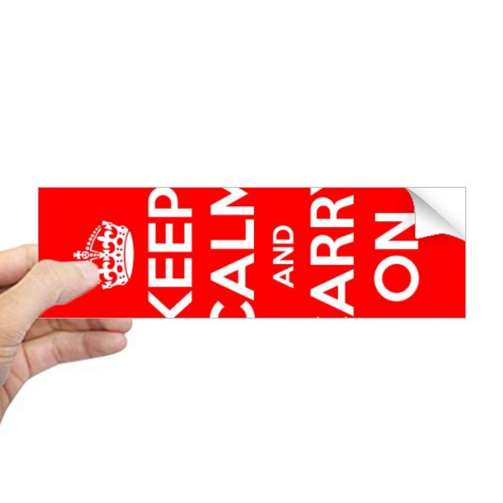 Sticker fenêtre Keep Calm rouge rectangulaire adhésif opaque et durable