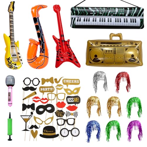 41 Piezas Accesorios Photocall, Photo Booth Props Party, Props de Fiesta Divertidos Accesorios Photobooth Accesorios para el Partido, Boda, Navidad, Cumpleaños del Favor Graduación