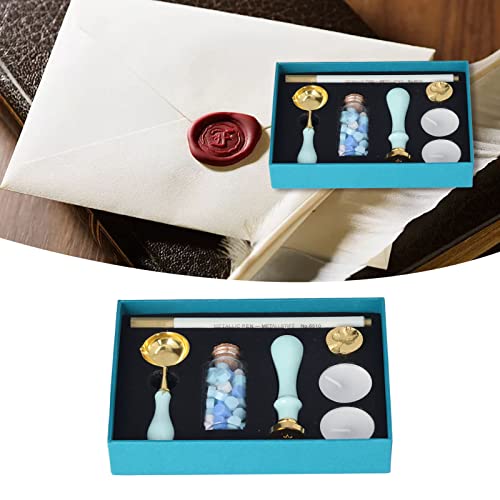 Set Vintage de Sellos para Cera con Mango Desmontable miniatura 3