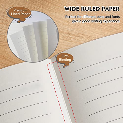 Soomeet LINED JOURNAL-BROWN Journal Notebook, 200 Pages, Leather Hardcover Notebooks thumb #5
