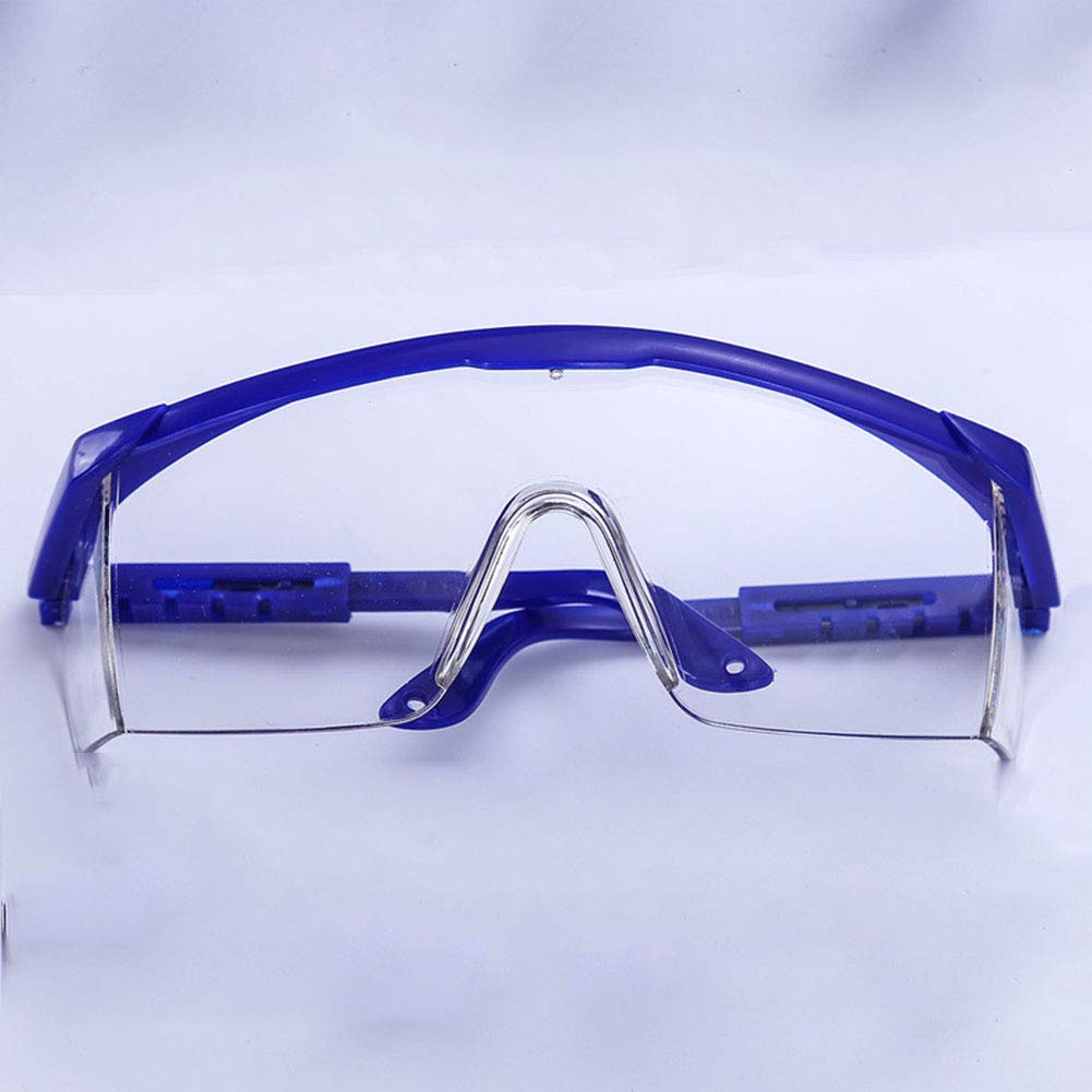 GJG 12 Pack Goggles Safty Glasses And Protective Glasses, Adjustable Blue Frame Light Weight, Anti Fog, Suitable for Eye Protection for Children And Adults,1