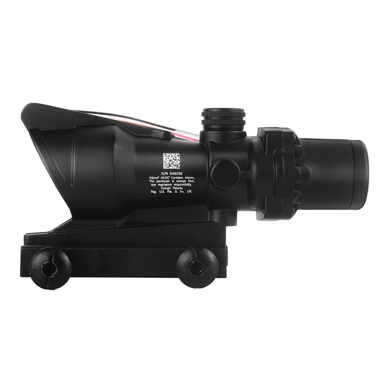 Paike Lunette de visée 4x32mm ACOG Red Dot Sight avec réticule Chevron Rouge