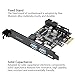 immagine 2KKmoon STW PCI-E A USB 3.0 Scheda PCI Express A 2 Porte Adattatore Mini Controller PCI-E USB 3.0 Con Connettore A 19 Pin Interno USB 3.0 E 5V 4 Pin Potenza Maschile Connettore A Doppia Porta