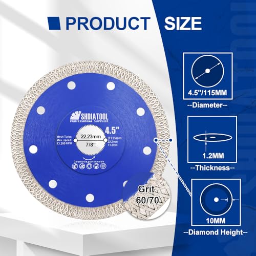 Disque à tronçonner diamanté SHDIATOOL pour éviter les fissures - 6