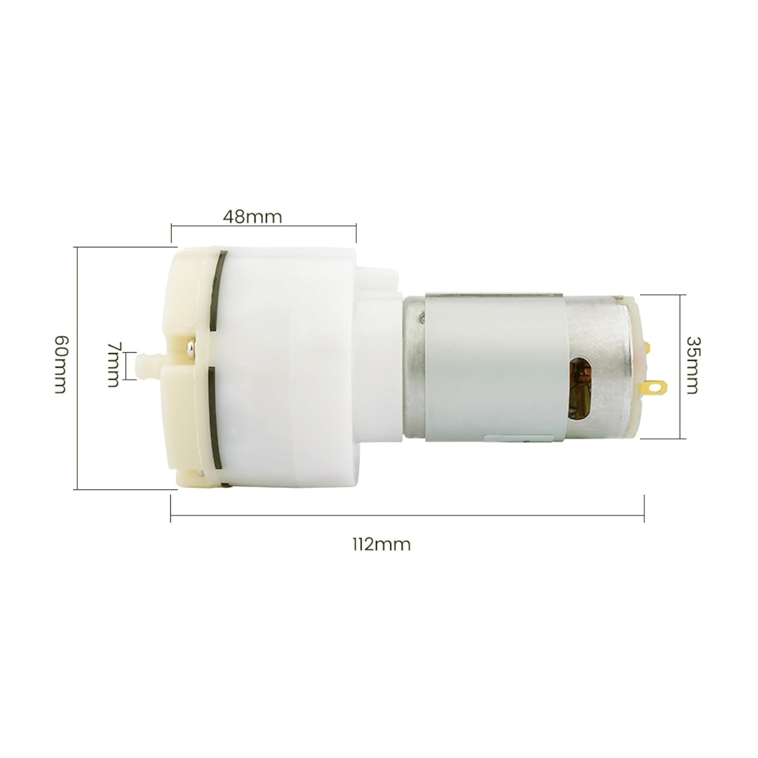 DC 555 Micro Vacuum Pump Low Noise Electric Pumps 12V 24V Vacuum Coating Machine Air Pump Fish Tank Oxygen Pump Silent Air Pump 1Pcs(24V)