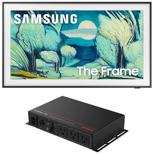 Image of Samsung QN65LS03FAFXZA 65 Inch The Frame QLED 4K Art Mode Vision AI Smart TV with an AudioQuest PQTV3 3-Outlet Non-Sacrificial Surge Protector (2025)