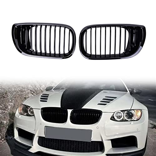 Parrillas de riñón negras brillantes para BMW Serie 3 E46 de 4 puertas (2002-2005)