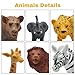 Safari Animals Figures, Plastic Zoo Animals Toys for Toddlers 1-3, Realistic Jungle Animal Figurines for Kids 3-5, 12Pcs Wild African Toys Birthday Gifts Boys Girls