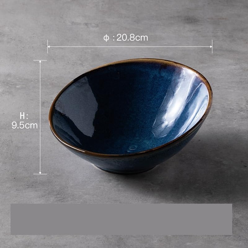 Saladier Vaisselle en céramique Moderne, Bol à Salade Simple, Bol d'apéritif en céramique, récipient à déjeuner Bol