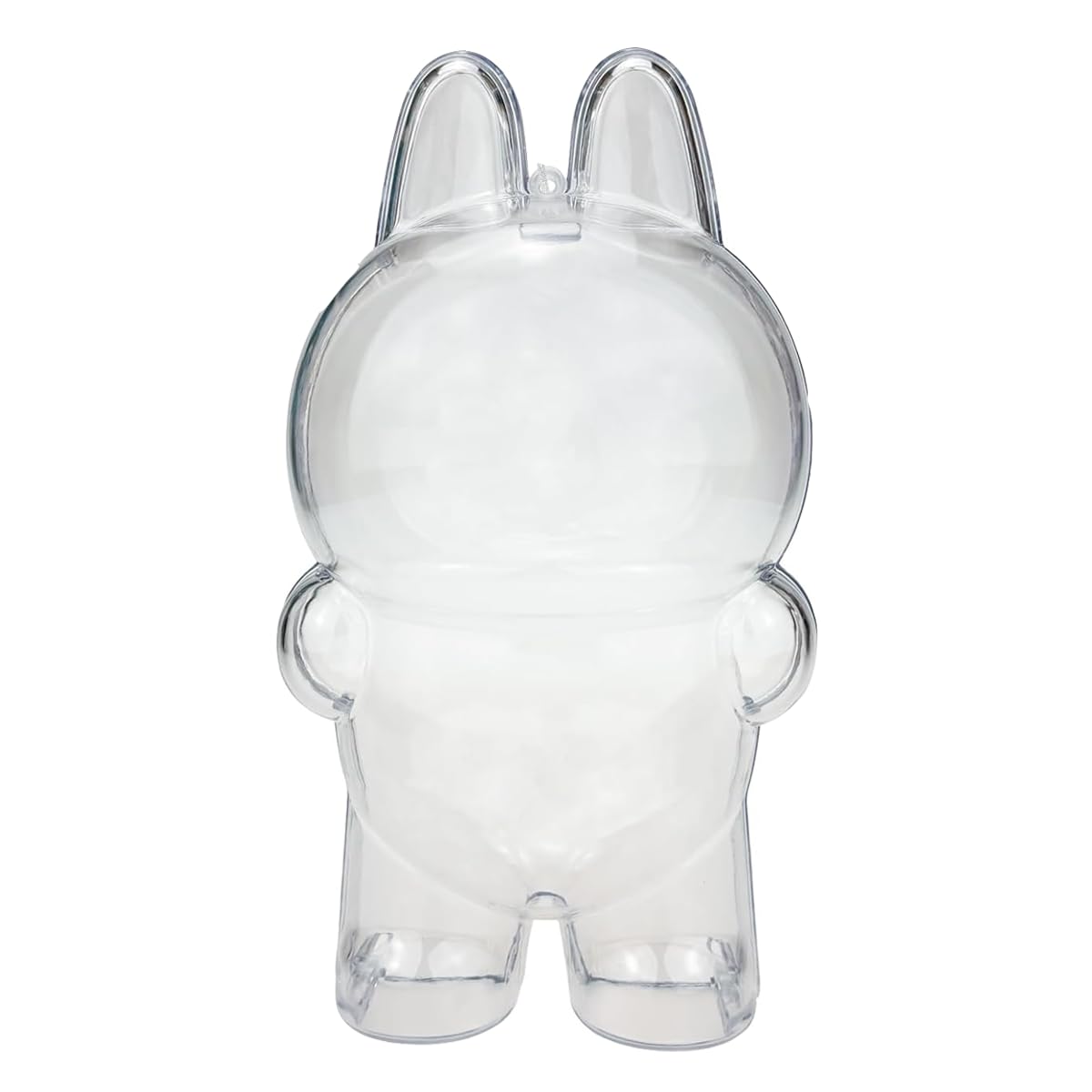 Clear Figure Display Bag with Keychain, Plastic Protective Cover Compatible with Blind Box Doll case, Storage Transparent PVC Bag Hanging Mode（1 PC