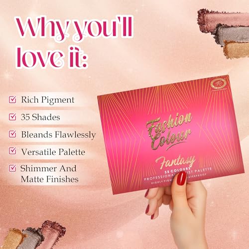 Image of Fashion Colour FANTASY 35 Colours Professional Artist Eyeshadow Palette