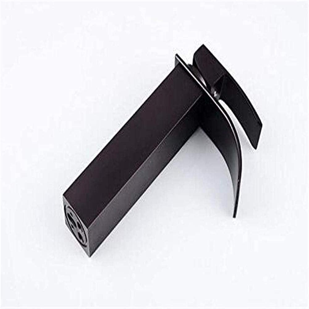 Grifo de Agua Cromo Cocina Fregadero Grifo Frotado Bronce Grifo Baño Negro Fregadero Grifo Cuadrado Cascada Lavabo Llafrase