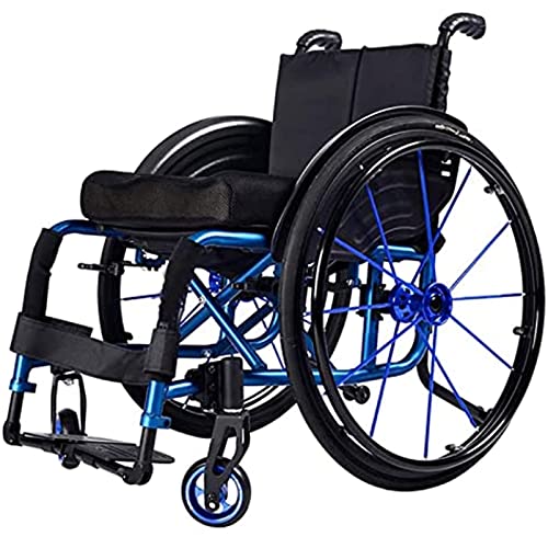 自走式手動車椅子、快適な人間工学に基づいたアルミニウムスポーツ車椅子、多機能軽量折りたたみ車椅子、アームレストスイングレッグレスト付き、耐荷重100kg