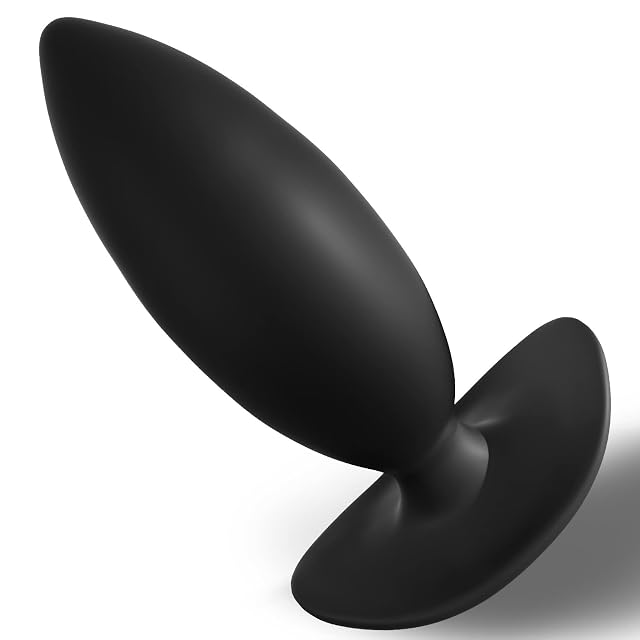 Anal Plug Butt Plug with Safe Curved Base Prostate Massager Dilator Sex Toy for Men Women Masturbation S