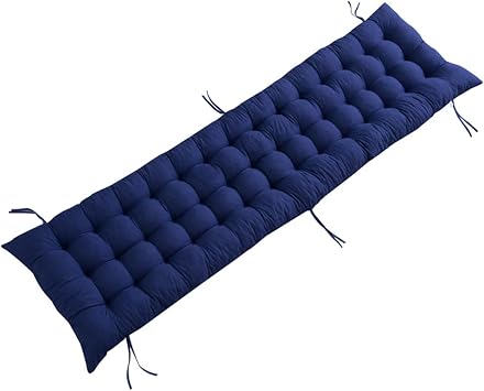 Rocking Chair and Recliner Cushion  Extra Thick Cushion for Ultimate Comfort, Double-Sided Design for Versatile Use, Soft and Durable Fabric Dark Blue