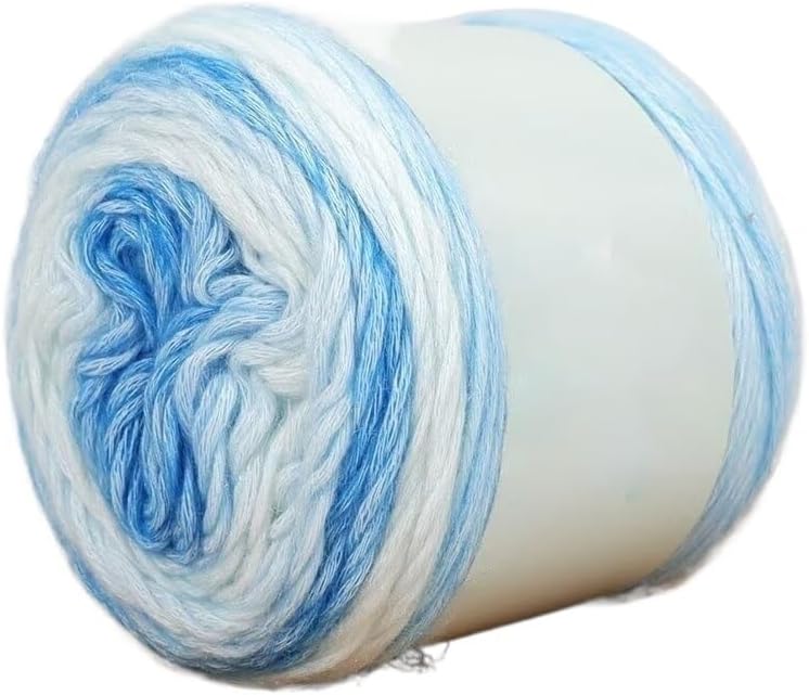 5 Rolls 100g Space Dyed Cotton Blend Yarn for Crocheting Medium Cord 150m(1161)