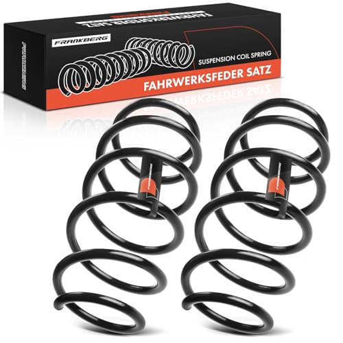 Frankberg 2x Federn Fahrwerksfeder Vorderachse Kompatibel mit Fiesta VI CB1 CCN 1.25L 1.4L 1.6L Schrägheck 2008-2012 Replace# 1547181