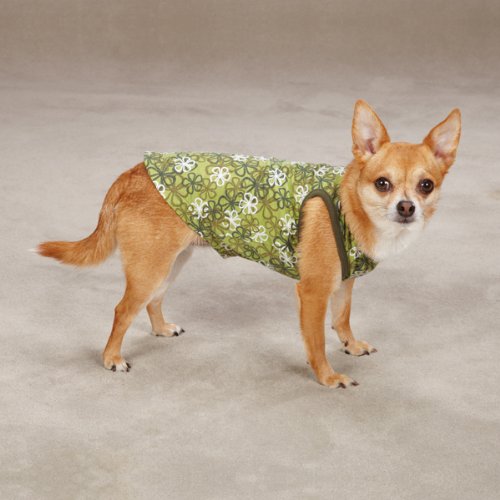 East Side Collection Cotton Carolina Dog Tank Top, X-Small, 10-Inch, Green - Thumbnail 2