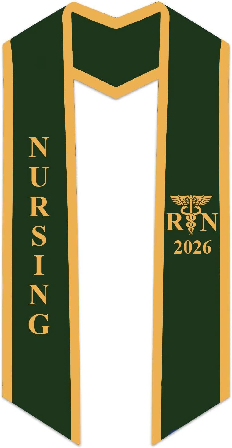 CLERKMANS Nursing RN Stole for Graduation