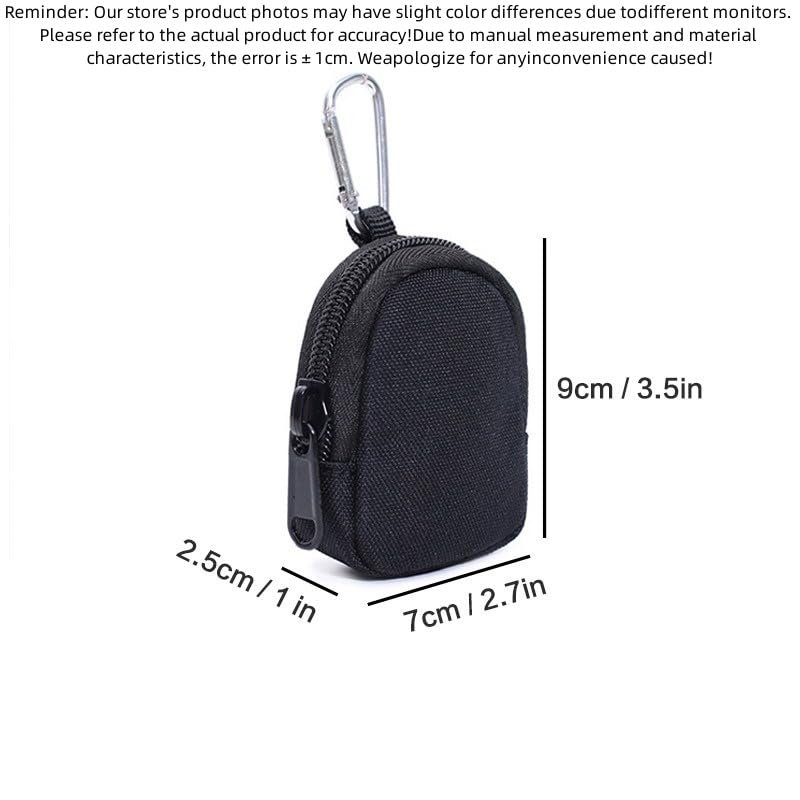 1PC Small Item Storage Hanging Bag - Key Bag Coin Purse for Organizing Essentials, Black2